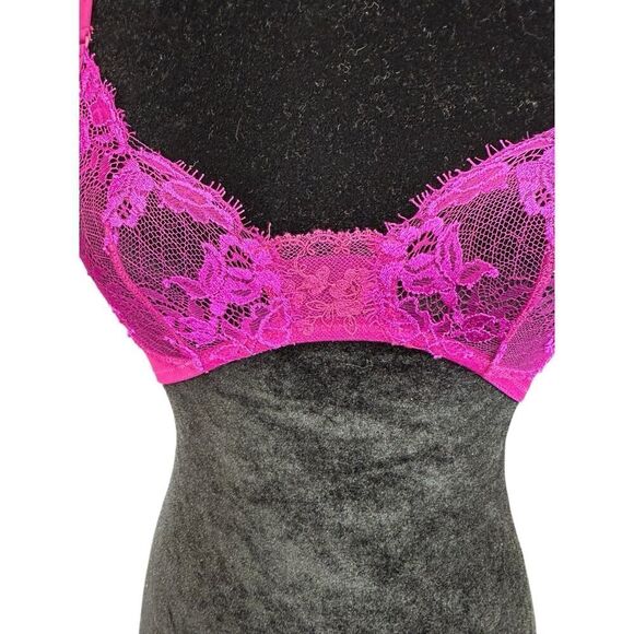 NWT La Perla Hot Pink Lace Bralette - Size 32B - Picture 6 of 9